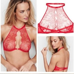 VS Lace High Neck Bra